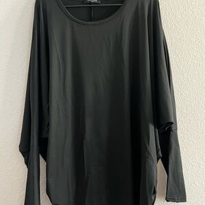 Chic Black Long Sleeve Women's Top